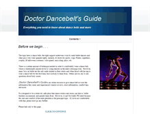 Tablet Screenshot of dancebelt.info